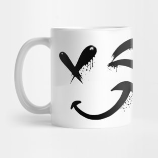 Smiley face winking Mug